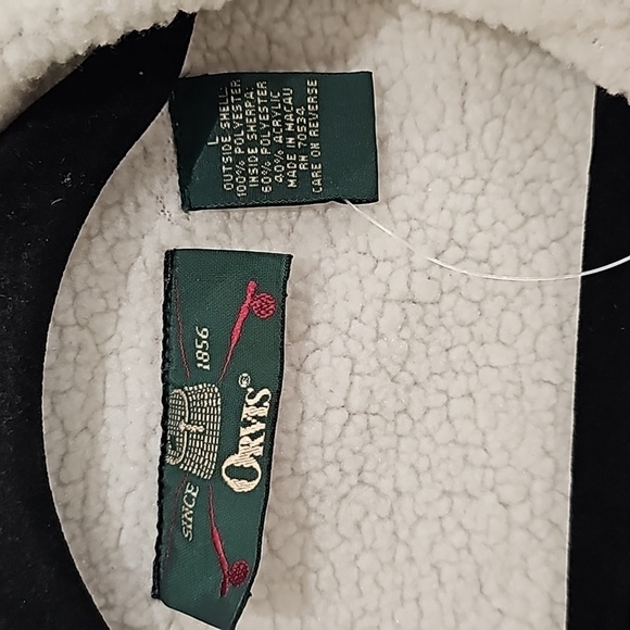 EUC Orvis Fleece vest with sherpa lining. Size L Cream and tan - Picture 3 of 6